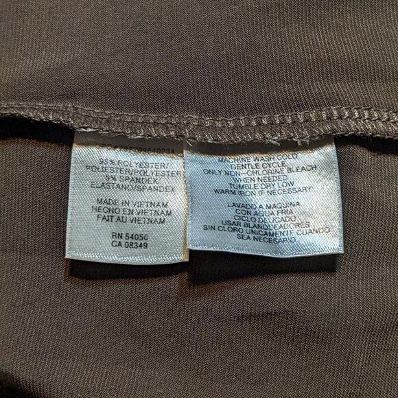 🆕NWT BROWN ANNE KLEIN SPORT SHORT SLEEVE TOP - SMALL - Picture 6 of 7